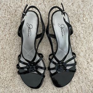 Jessica strappy sandals low heel